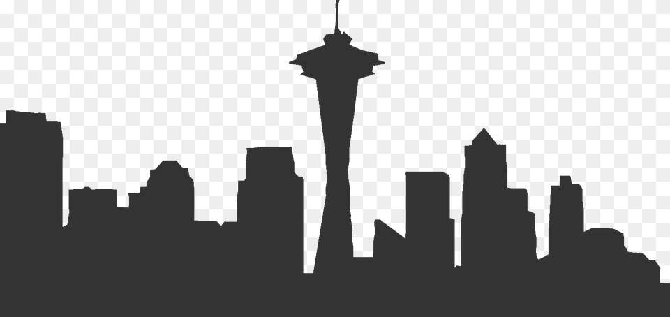 Cliparts Suggest Vectors Seattle Skyline Silhouette, Gray, Lighting Png Image