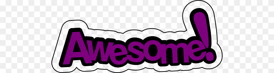 Cliparts Word Awesome, Purple, Logo, Dynamite, Weapon Png