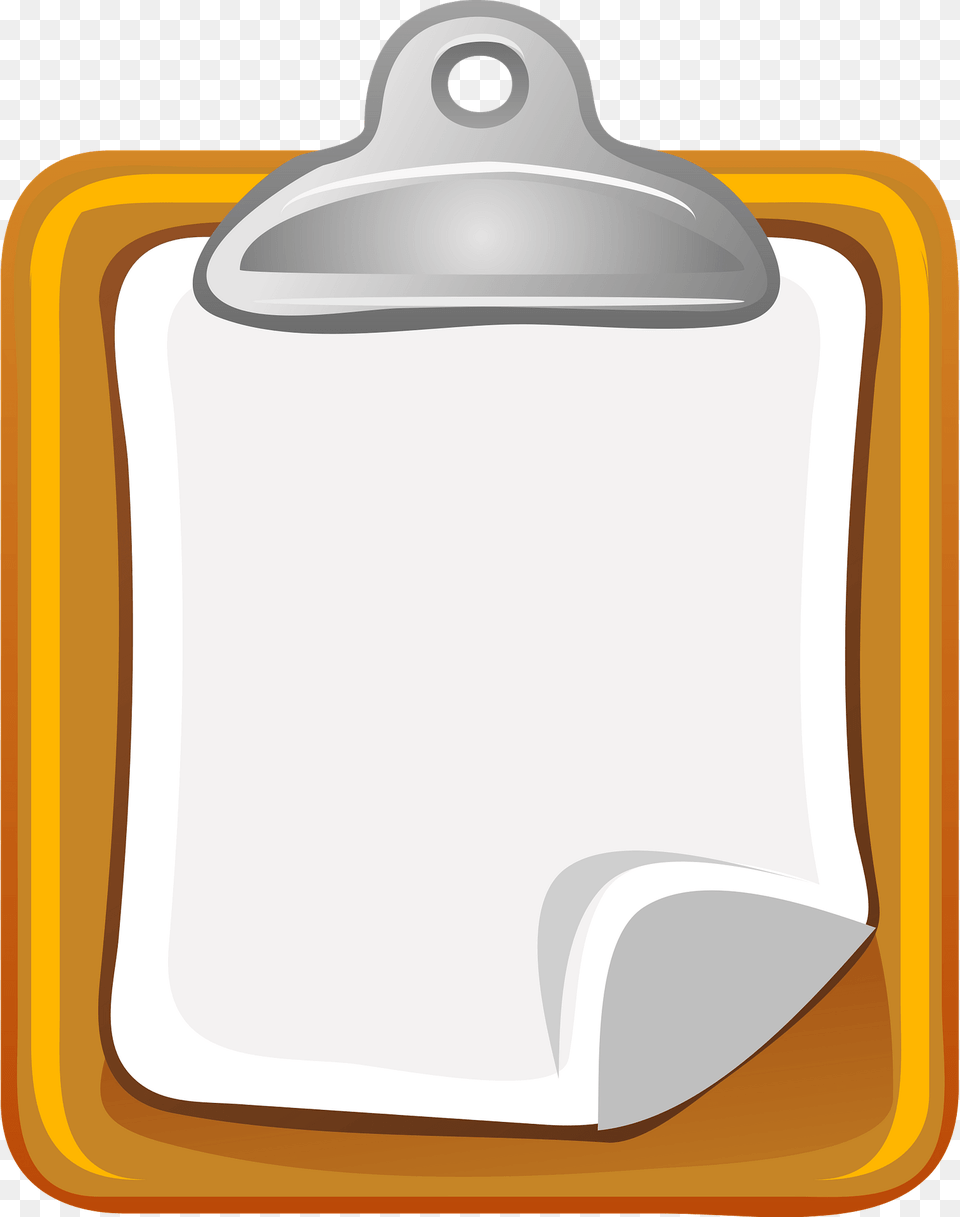 Clipboard And Paper Clipart, Tin, Can, Crib, Furniture Png