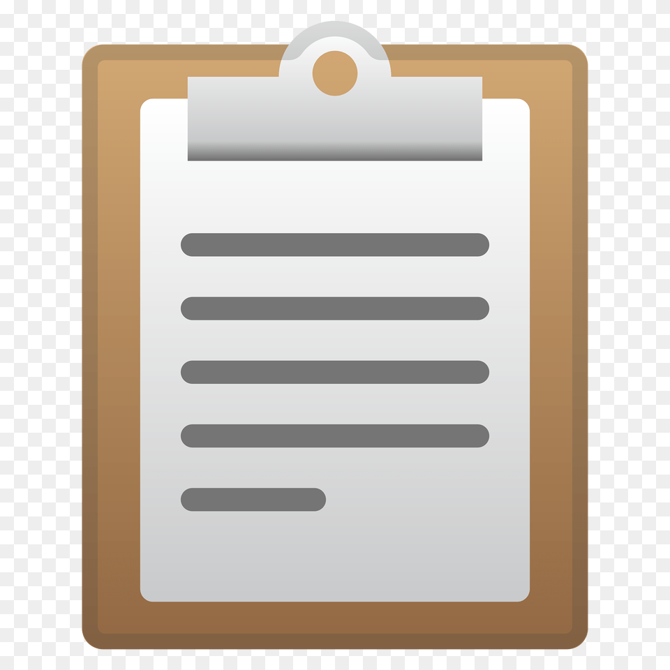 Clipboard Emoji Clipart, Page, Text Png