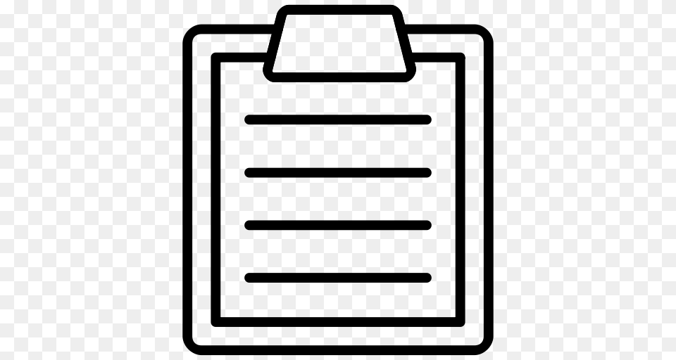 Clipboard Icon, Gray Free Png Download