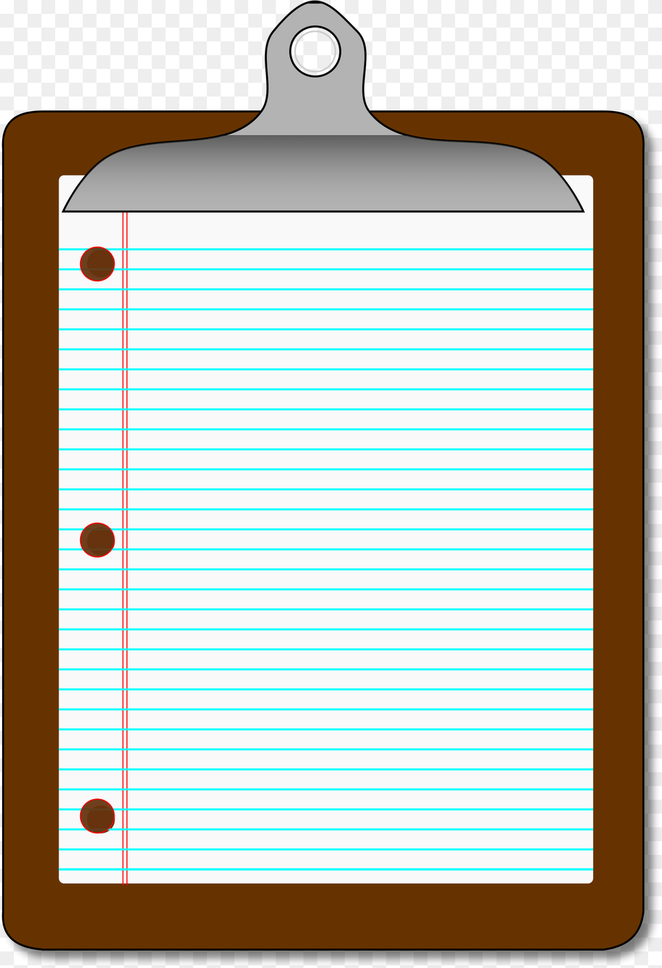 Clipboard With Lined Paper, Page, Text, White Board Free Transparent Png