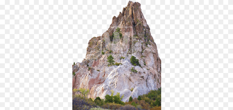 Clipped Mountain Transparent Background Mountain, Cliff, Mountain Range, Nature, Outdoors Free Png