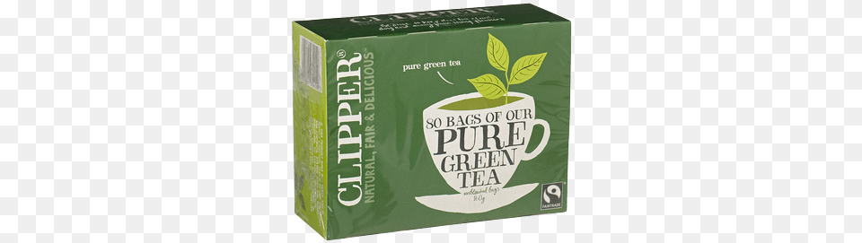 Clipper Green Tea With Just A Smidge Of Honey Clipper Fairtrade Pure Green Tea, Beverage, Green Tea, Herbal, Herbs Png