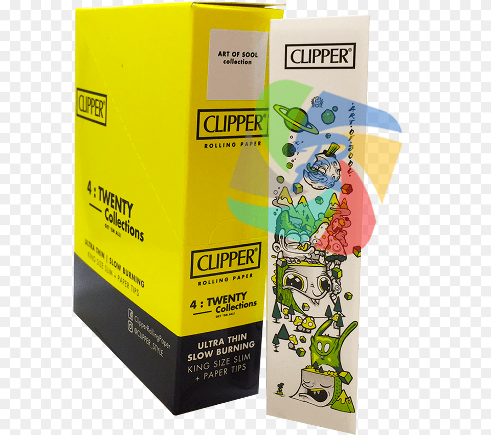 Clipper Kingsize Papers Carton, Bottle, Box, Cardboard, Book Png