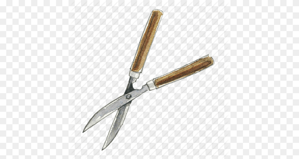 Clippers Garden Gardening Scissors Shears Tool Icon, Blade, Weapon Free Transparent Png