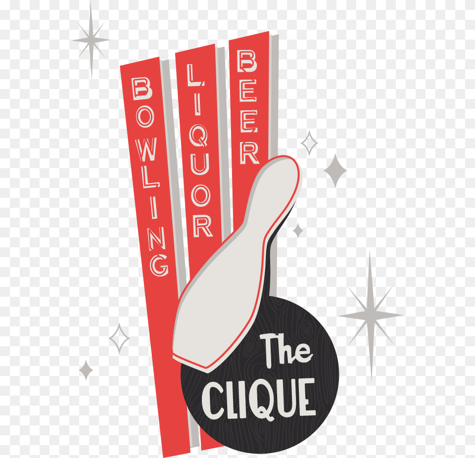 Clique Lanes Is A 16 Lane Bi Level Bowling Center Label, Advertisement, Poster, Dynamite, Weapon Free Png Download