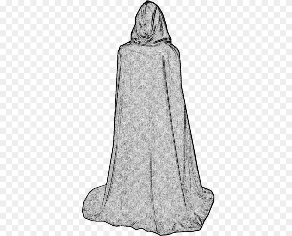 Cloak Of Darkness Cloak Drawing, Gray Png