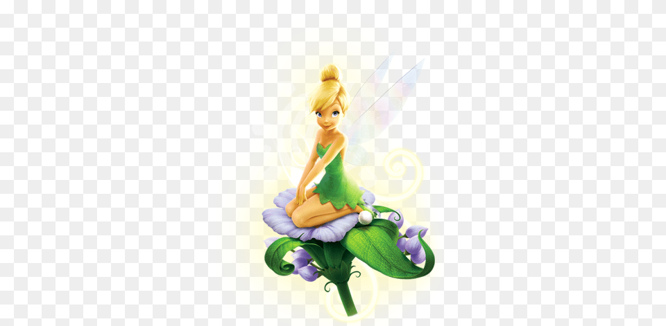 Clochette Repose Sur Une Fleur Disney Characters, Art, Graphics, Adult, Female Png