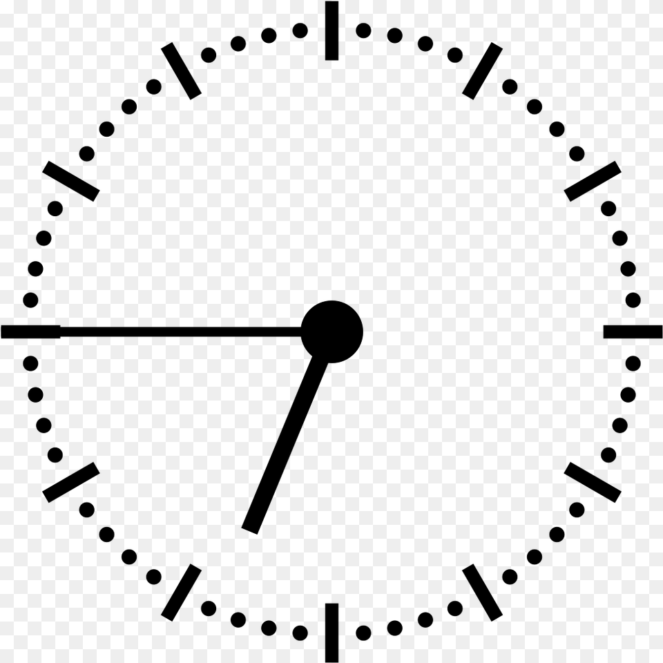 Clock 07, Gray Free Transparent Png