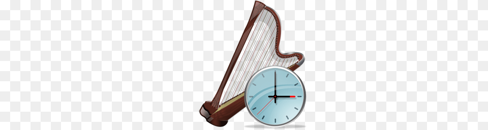 Clock, Musical Instrument, Harp Png