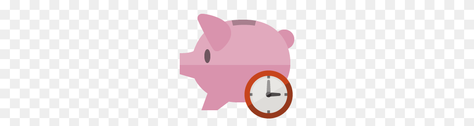 Clock, Piggy Bank Free Transparent Png