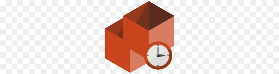 Clock, Box, Cardboard, Carton, Analog Clock Png