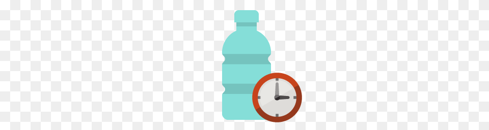 Clock, Bottle, Water Bottle, Adult, Male Free Png