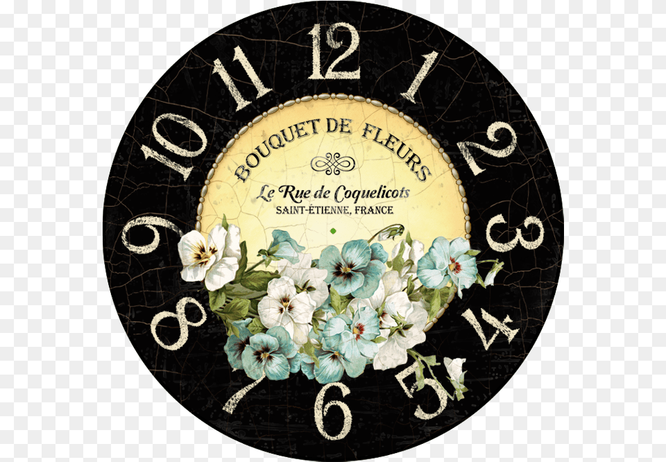 Clock, Flower, Plant Free Png