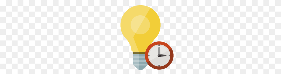 Clock, Light, Lightbulb Png Image