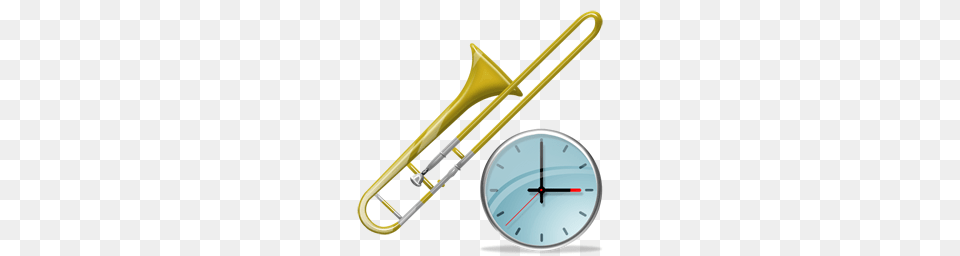 Clock, Musical Instrument, Brass Section, Trombone Free Png