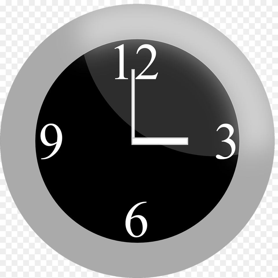 Clock Analog Time Analog Clock Hour Three O Clock Clock, Analog Clock, Disk Free Transparent Png