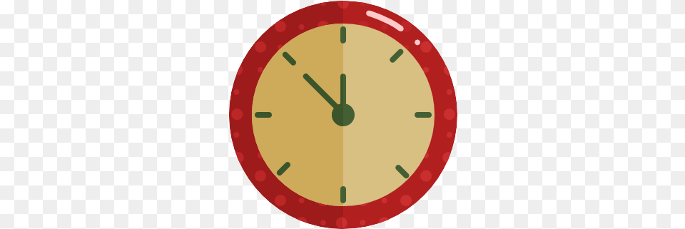 Clock Christmas Free Icon Of Icons In Flat Chrono Dessin, Analog Clock, Disk Png Image