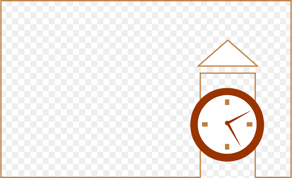 Clock Clipart Borders, Analog Clock, Architecture, Building, Clock Tower Png Image