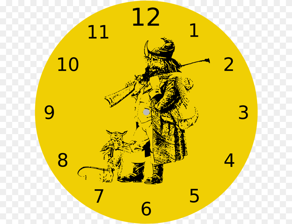 Clock Clipart Yellow Clipart, Analog Clock, Adult, Male, Man Free Png Download