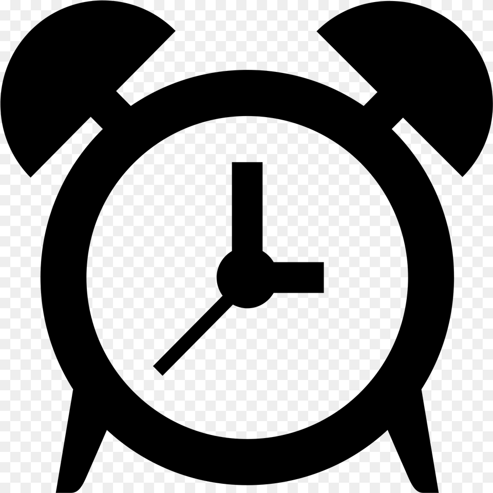 Clock Emoji Black And White Clipart Download, Gray Free Png