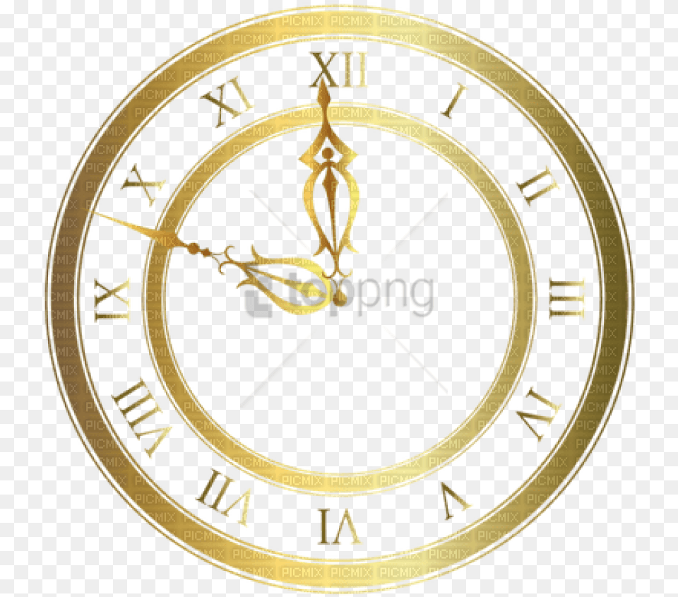 Clock Face Background Image Gold Clock Face No Background, Analog Clock Png