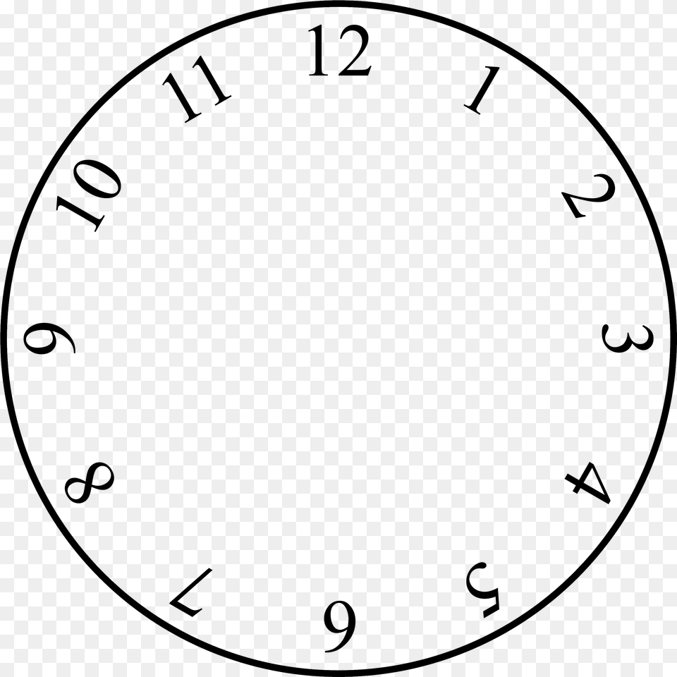 Clock Face Blank Clock Face, Oval Free Png
