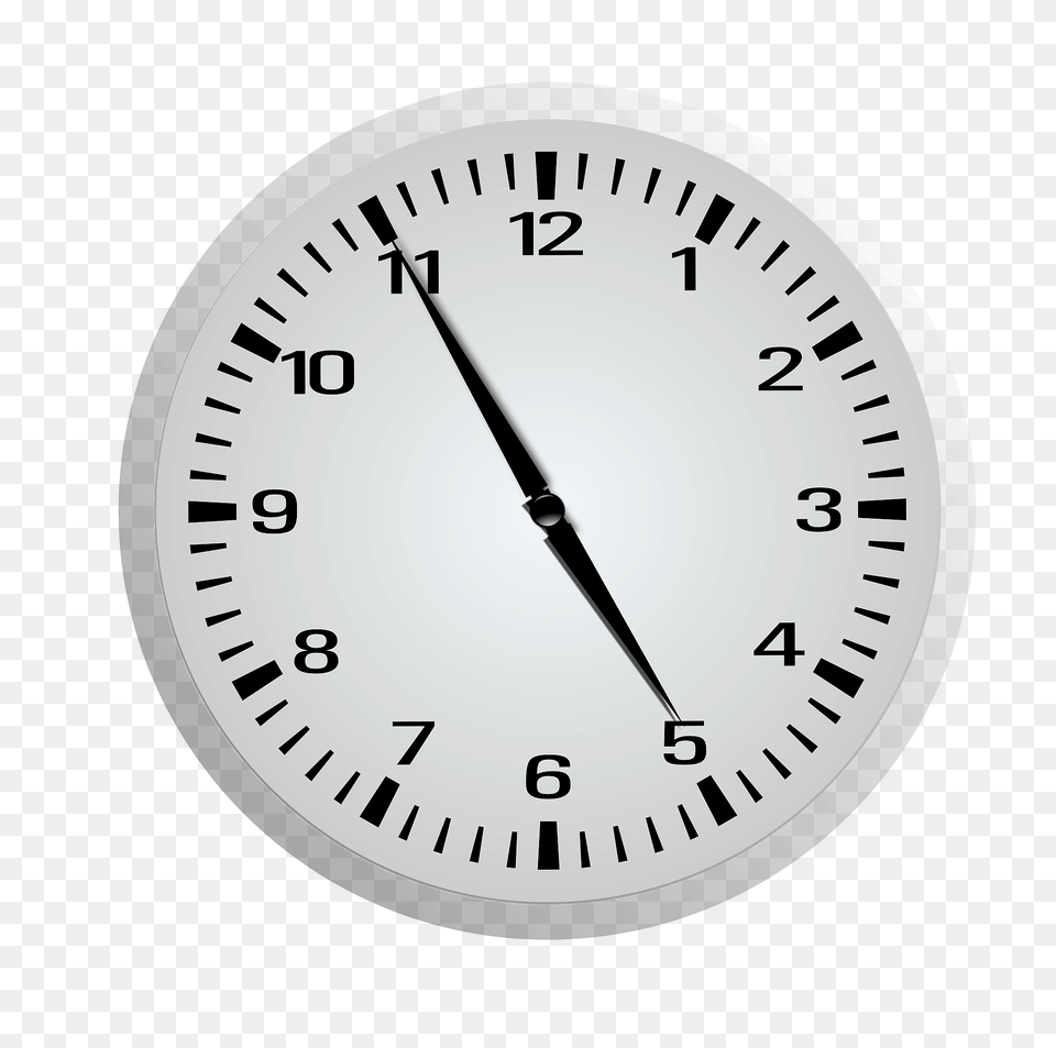 Clock Face Four Fifty Five 455 Clipart, Analog Clock, Wristwatch Png Image