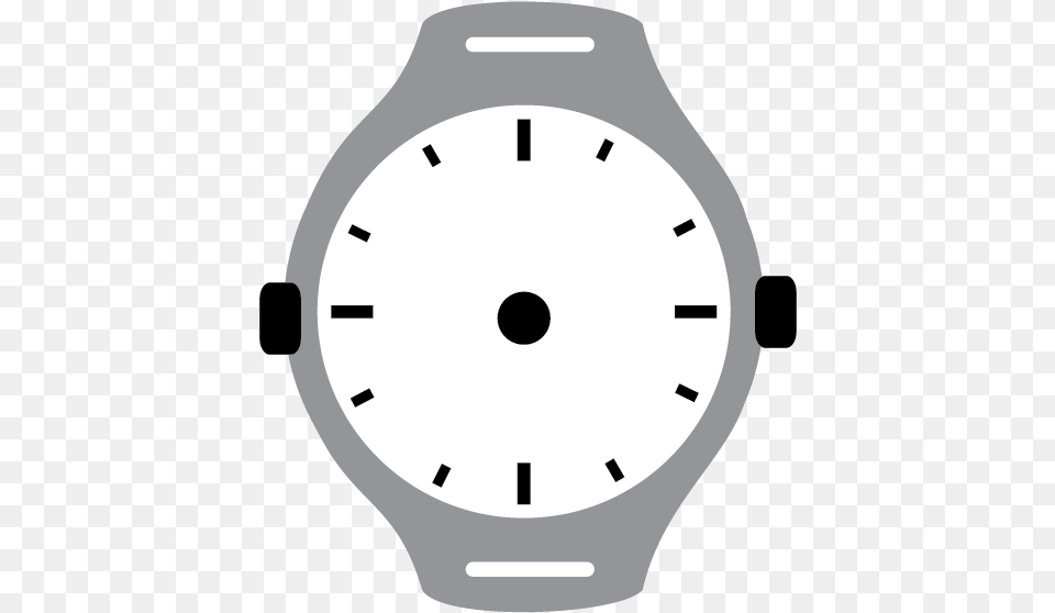 Clock Face Grey Wristwatch Circle Clipart Full Size Clock, Arm, Body Part, Person, Ammunition Png