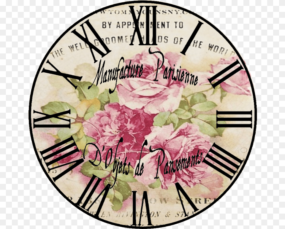 Clock Face Svg, Flower, Plant, Rose, Analog Clock Free Png Download