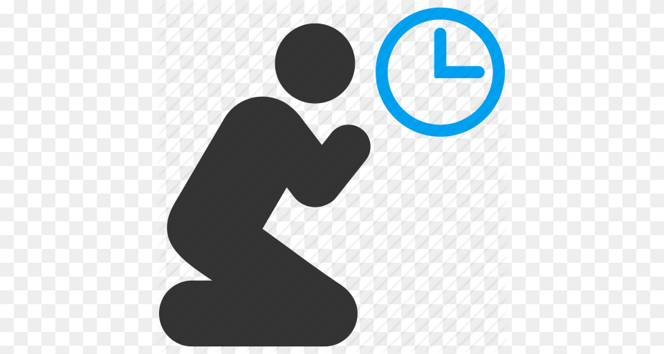 Clock Faith Muslim Pray Time Prayer Religion Religious Icon, Kneeling, Person Free Transparent Png