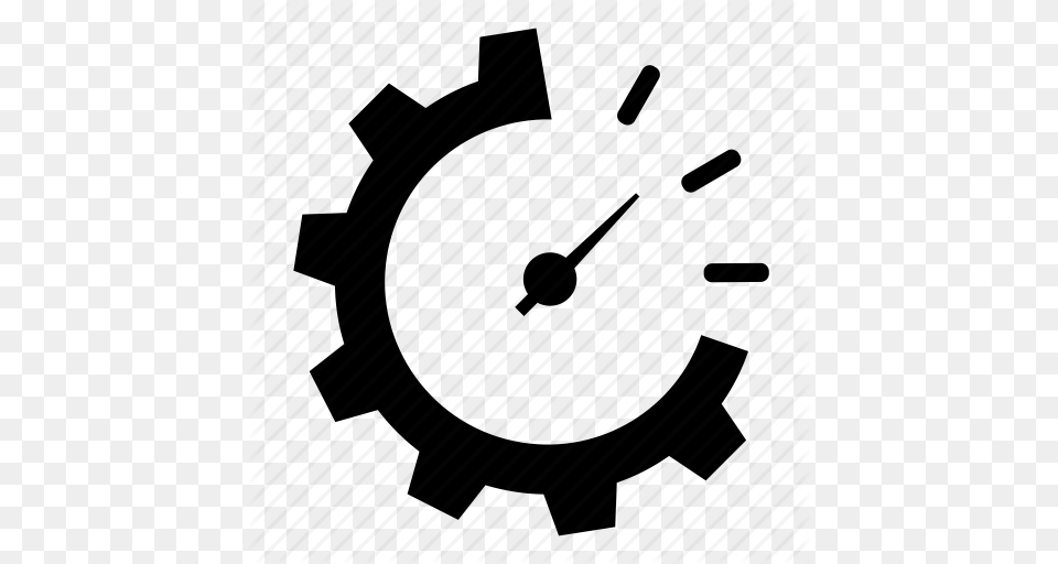 Clock Fast Schedule Setting Time Tool Icon, Machine, Gear, Spoke Free Transparent Png