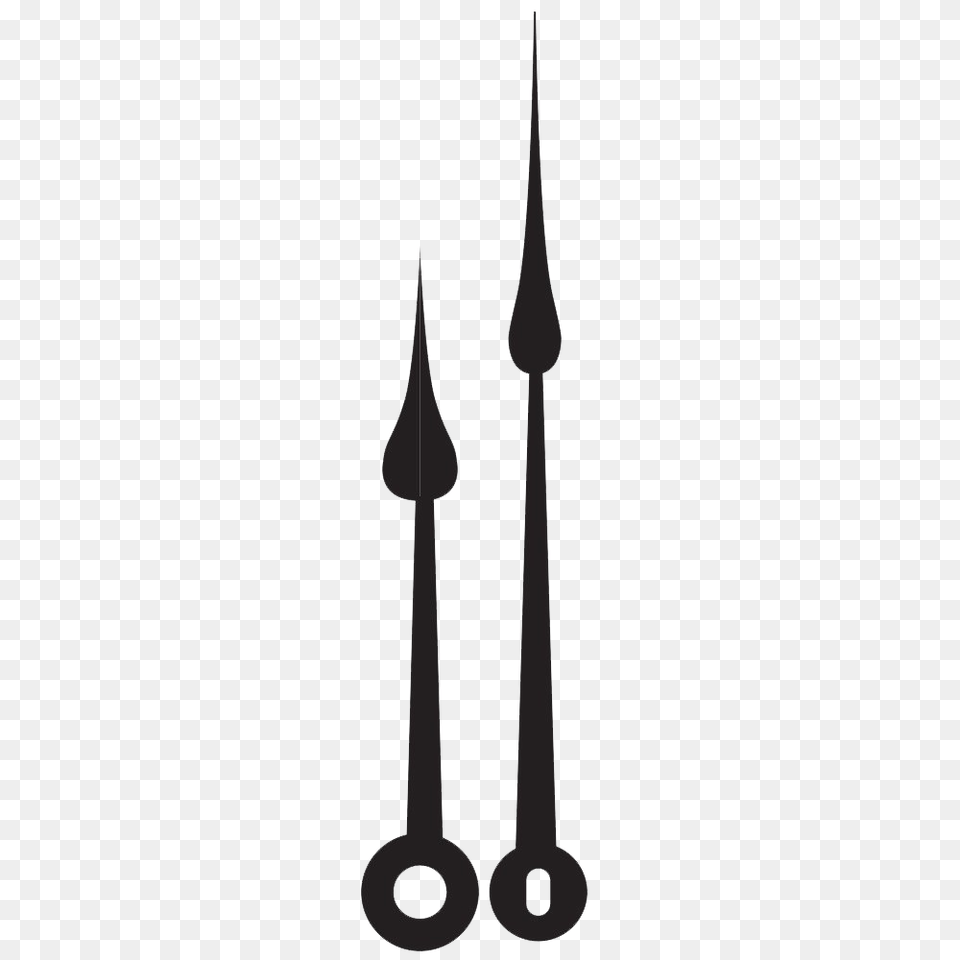 Clock Hands, Cutlery, Fork, Weapon, Spear Png Image
