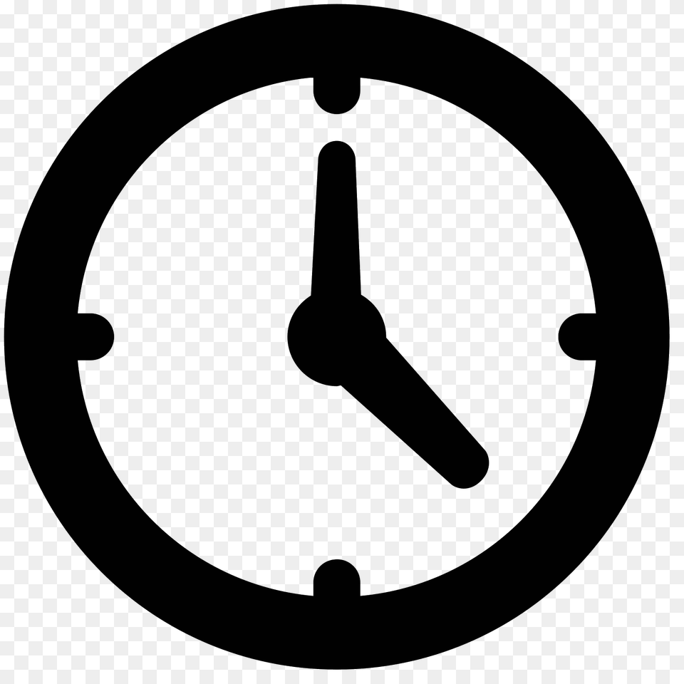 Clock Icon, Gray Free Png Download