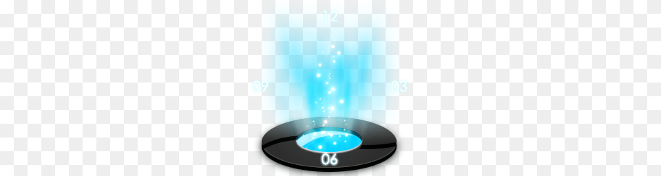 Clock Icon Hologram Icons Iconspedia, Lighting, Droplet, Water Png