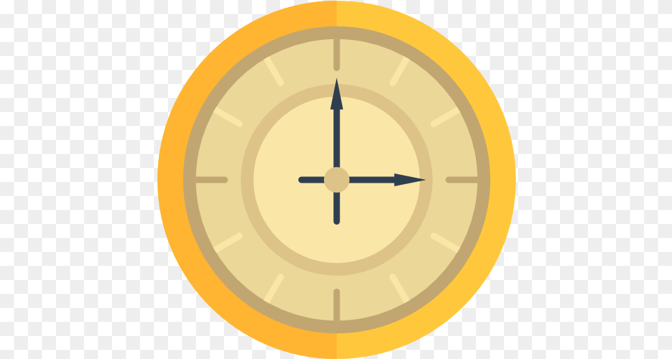 Clock Icon Picture Gold Clock Icon, Disk Free Png