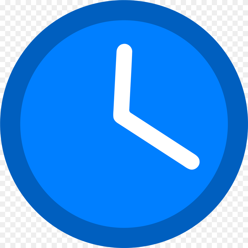 Clock Md Dodger Blue Clipart Blue Clock Clipart, Analog Clock Free Transparent Png