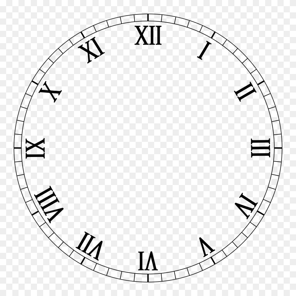 Clock No Hands Clipart, Gray Free Png