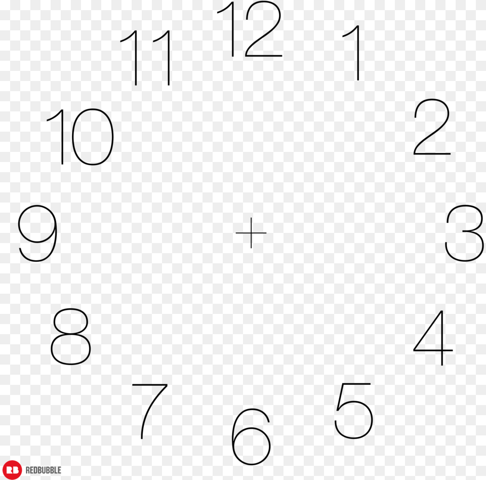 Clock Numbers Circle Png Image