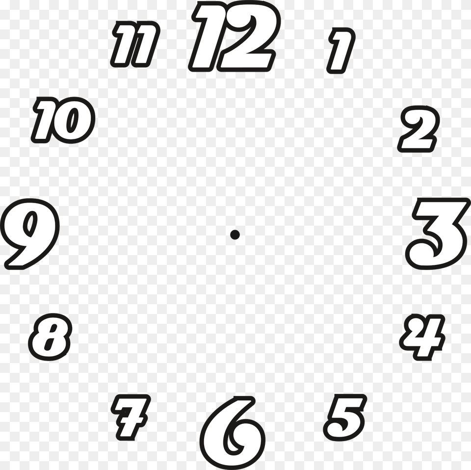 Clock Numbers For Printing, Text, Scoreboard, Analog Clock Png Image