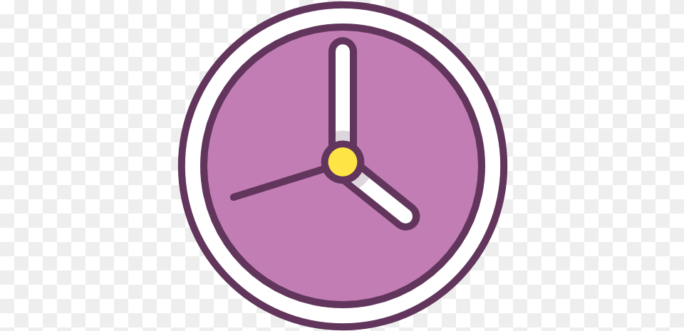 Clock Time Hour Icon Of Office Dot, Analog Clock, Disk Png