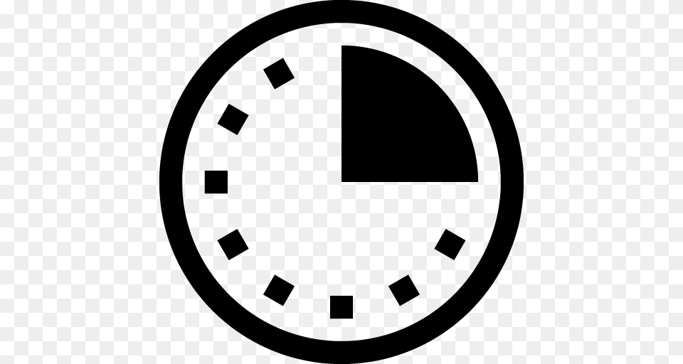 Clock Time Icon, Gray Png