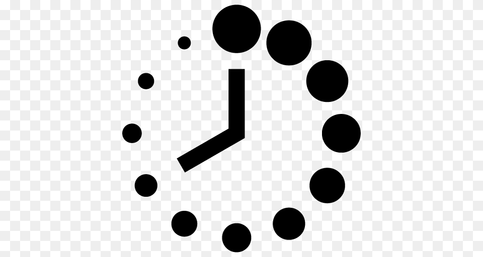 Clock Time Icon, Gray Free Transparent Png