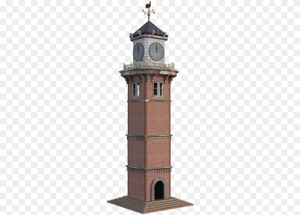 Clock Tower Bricks Door Clock Building Tall Clock Tower, Architecture, Clock Tower, Bell Tower Free Png Download