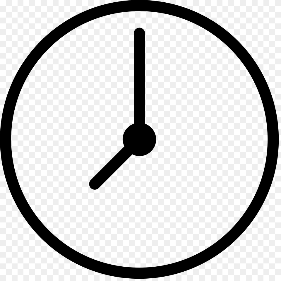 Clock Transparent Clock, Gray Free Png