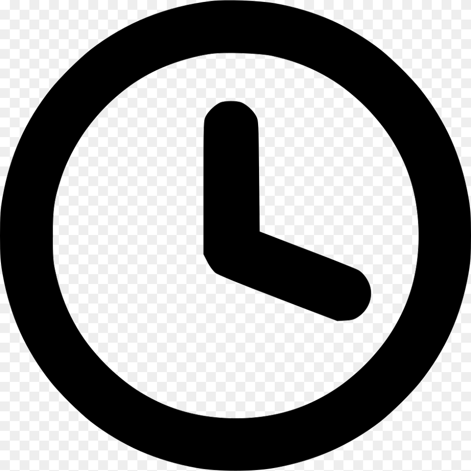 Clock Transparent Time Icon, Sign, Symbol, Road Sign, Disk Png Image