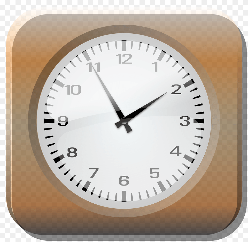 Clock With Wood Frame Clipart, Analog Clock, Wristwatch Png