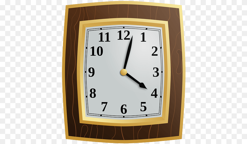 Clock Wood Time Hour Minute Wall Clock Wall Watch Hd, Analog Clock, Wall Clock Free Png Download