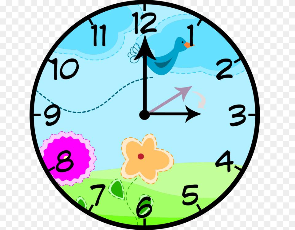 Clockhome Accessoriesaqua 12 45 O Clock, Analog Clock Free Png Download